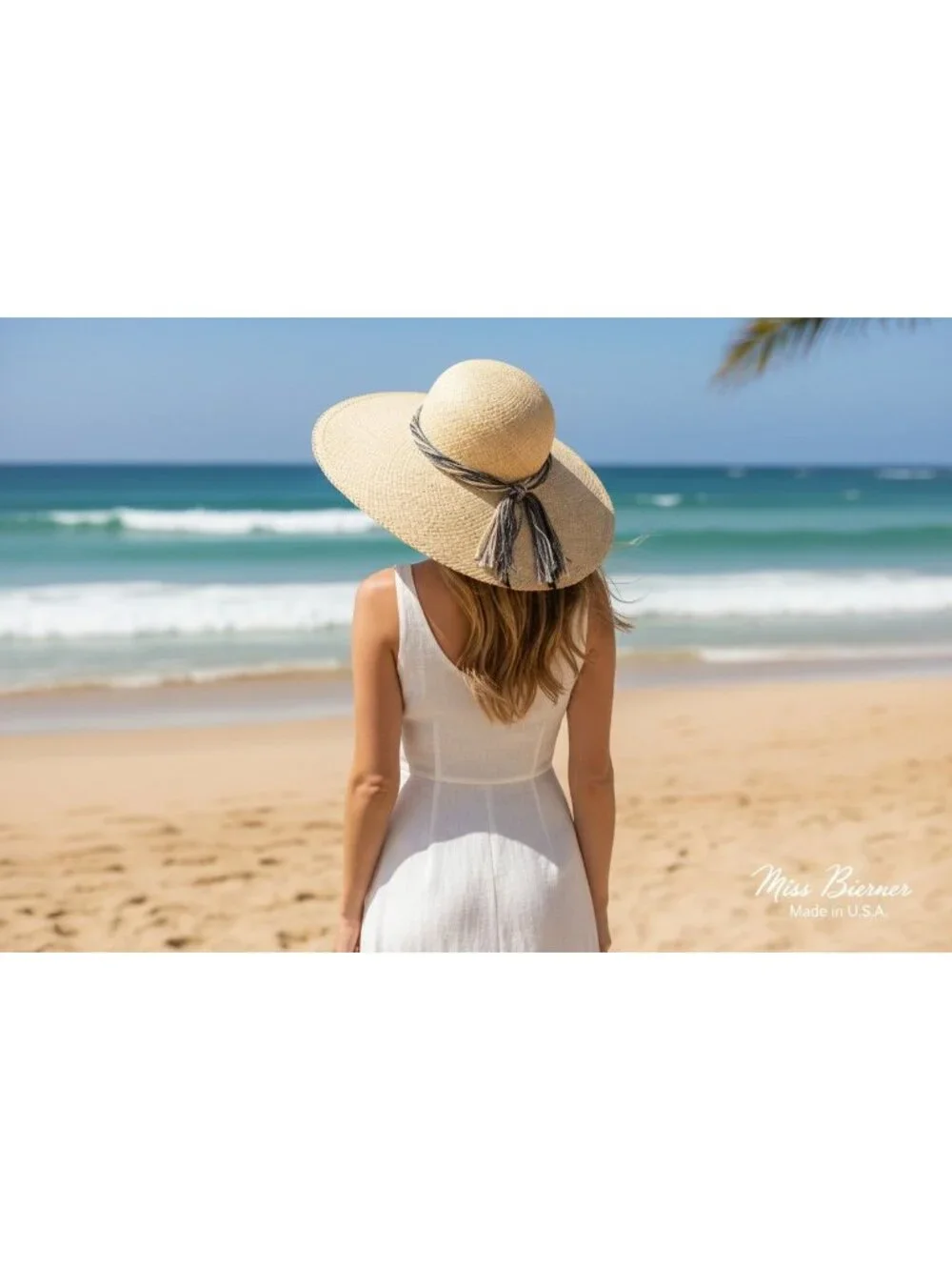 Miss Bierner Vintage Wide Brim Hat bohemian-chic hippie-inspired, old money